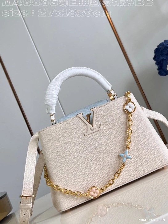 FS CHEAP CAPUCINES LOUIS BB-27*18*9CM VUITTON 0714